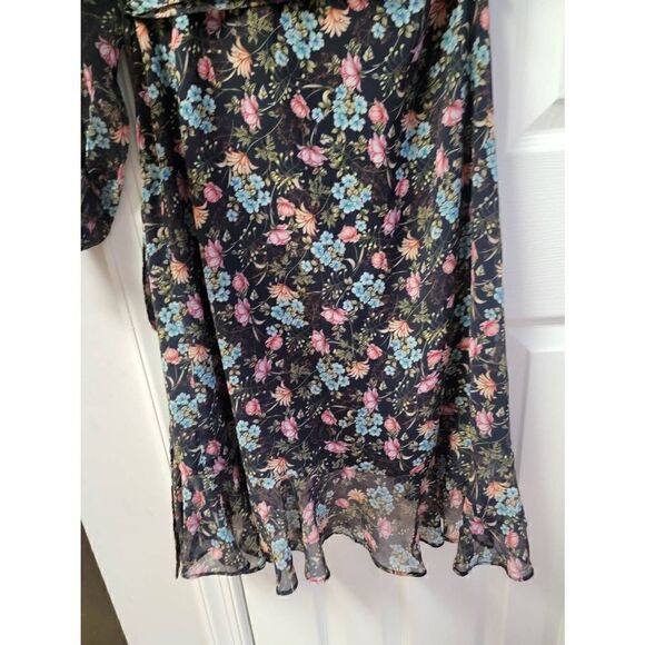 Mango Floral Print One Shoulder Dress 4 - Picture 7 of 10